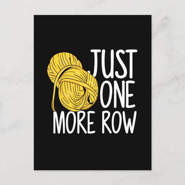 Cartão Postal Crocheting Knitting (Frente)