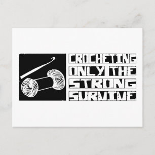 Cartão Postal Crocheting Survive