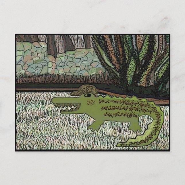 Cartão Postal Crocodile Walk (Frente)