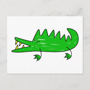 Cartão Postal crocodilo