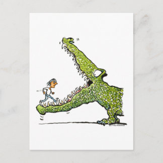 Cartão Postal crocodilo
