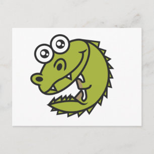 Cartão Postal Crocodilo Bebê Fofo Crocodilo