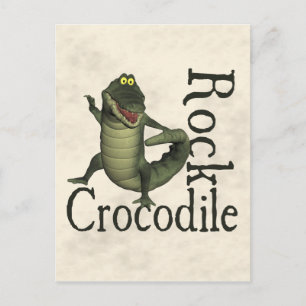 Cartão Postal Crocodilo Rock