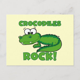 Cartão Postal Crocodilos Rock