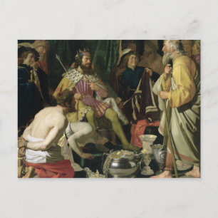Cartão Postal Croesus e Solon, 1624