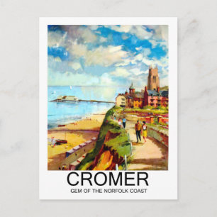 Cartão Postal Cromer, Gem da costa Norfolk, Inglaterra, viagem