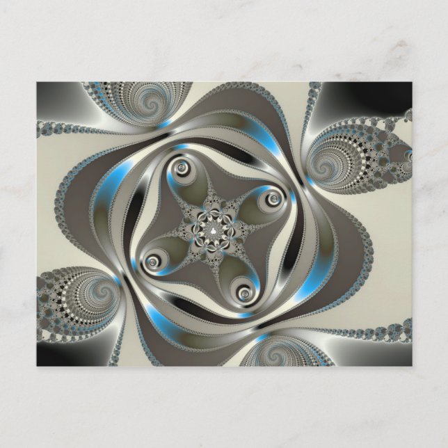 Cartão Postal Cromo - Fractal (Frente)