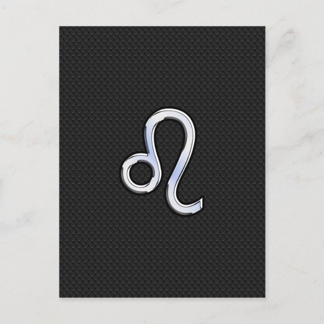 Cartão Postal Cromo Moderno, como Leo, assine na pele do cobra (Frente)