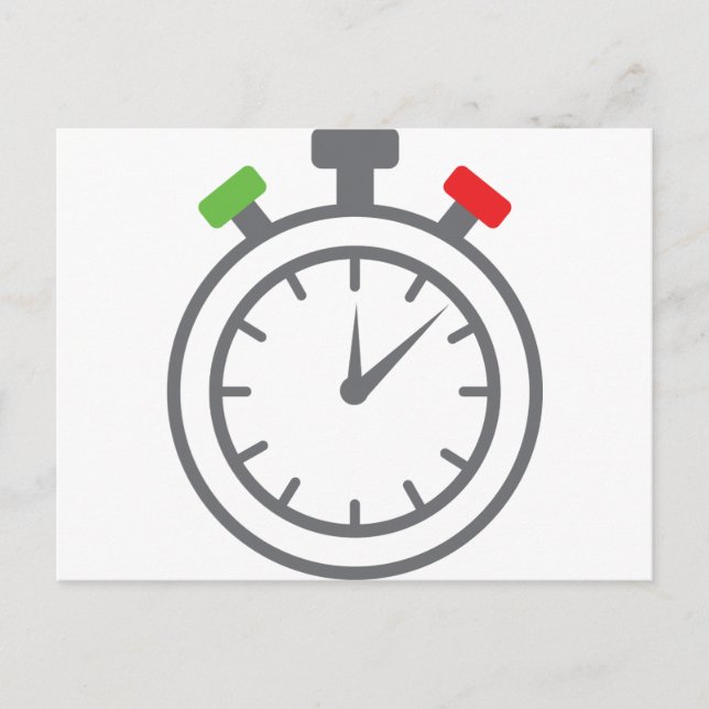 Cartão Postal cronômetro de alarme (Frente)