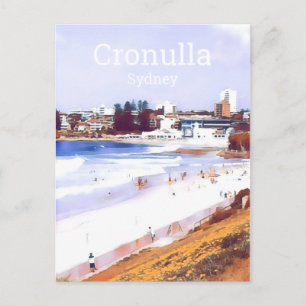 Cartão Postal Cronulla Sydney Beach suburb viagem
