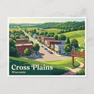Cartão Postal Cross Plains, Wisconsin