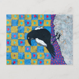 Cartão Postal Crow Love