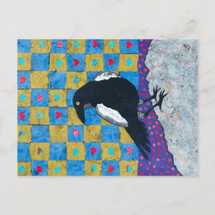 Cartão Postal Crow Love