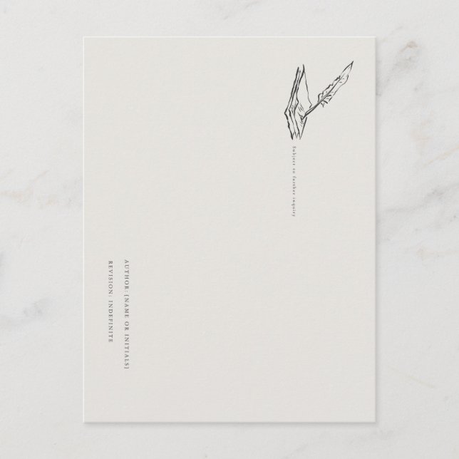 Cartão Postal Crow-Quilled Pages- Jane Austen inspired Postcard (Frente)