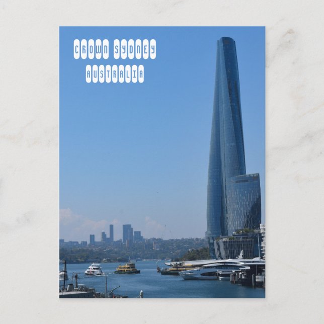 Cartão Postal Crown Sydney (Frente)