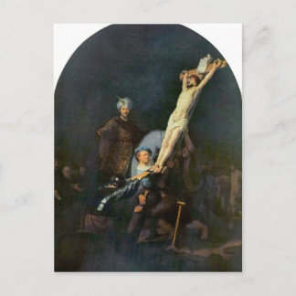 Cartão Postal Crucificação 2 por Rembrandt Harmenszoon van Rijn