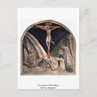 Cartão Postal Crucificação Com Mary Por Fra Angélico