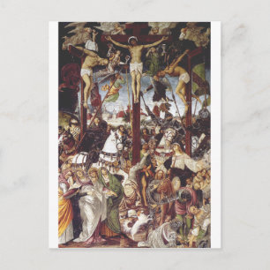 Cartão Postal Crucificação de Jesus por Gaudenzio Ferrari 