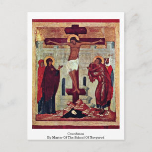 Cartão Postal Crucificação Pelo Mestre Da Escola De Novgorod