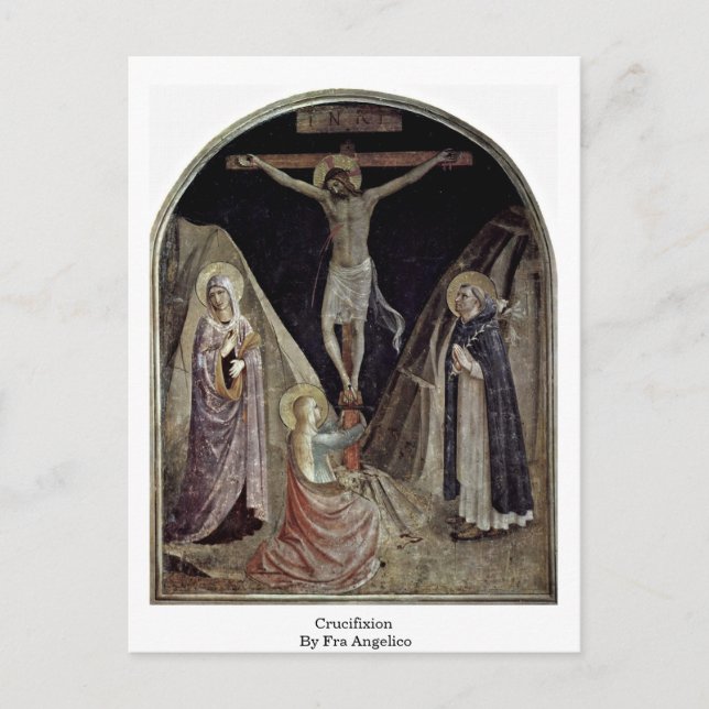 Cartão Postal Crucificação Por Fra Angelico (Frente)