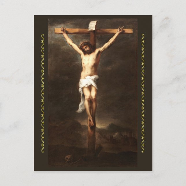 Cartão Postal Crucifixion, Bartolomé Estebán Murillo (Frente)
