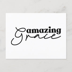 Cartão Postal Cruz Cristã do Amor   Moderno Preto e Branco