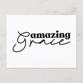 Cartão Postal Cruz Cristã do Amor | Moderno Preto e Branco