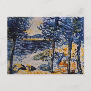Cartão Postal Cruz de Henri-Edmond: Pinheiros pelo Mar