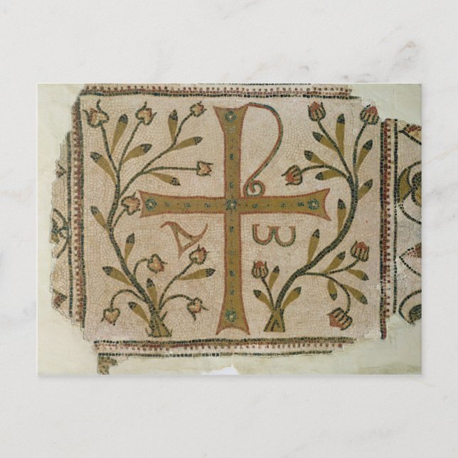 Cartão Postal Cruz de Sbeitla, da basílica de Henchir Ali (Frente)