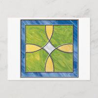 cruz de vidro contida