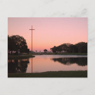 Cartão Postal Cruz em Nombe de Dios ao pôr do sol