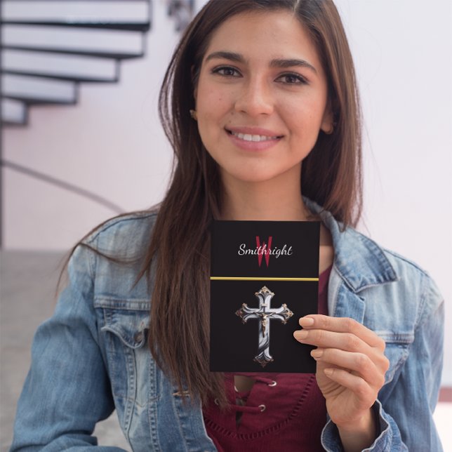 Cartão Postal Cruz visual cativante e elegante (Criador carregado)