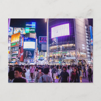 Cartão Postal Cruzamento de Shibuya à Noite