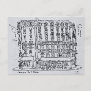 Cartão Postal Cruzamento do Odeon, Saint-Germain-des-Prés