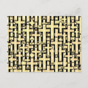 Cartão Postal Cruzamentos de ouro