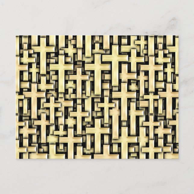 Cartão Postal Cruzamentos de ouro (Frente)