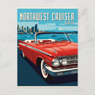 Cartão Postal Cruzeiro Clássico de Estrada de Seattle