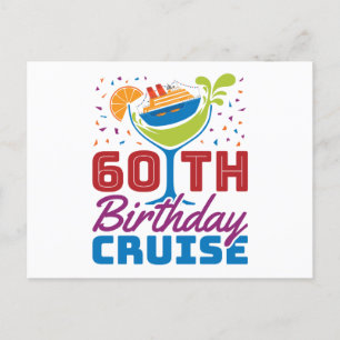 Cartão Postal Cruzeiro de Aniversário de 60 Anos Navegando aos 6