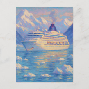 Cartão Postal Cruzeiro de Gelo - Arte em Estilo de Pintura Paste