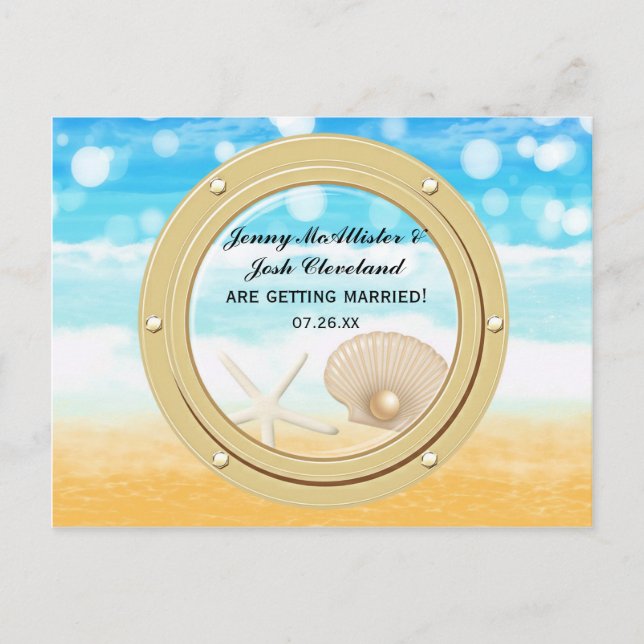 Cartão Postal Cruzeiro de Navio de Praia Engajamento de Porto Sa (Frente)