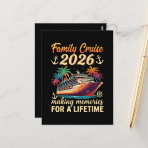 Cartão Postal Cruzeiro em Família 2026 Criando Memórias para Tod