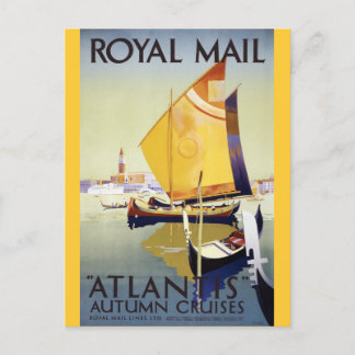 Cartão Postal Cruzeiros de Outono Royal Mail "Atlantis"