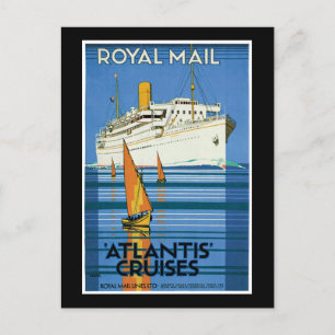 Cartão Postal Cruzeiros Royal Mail Atlantis