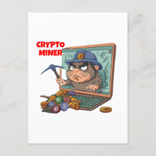 Cartão Postal Crypto Miner
