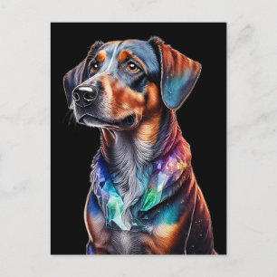 Cartão Postal Crystal Brown Dog