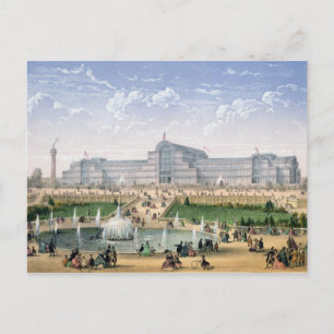 Cartão Postal Crystal Palace, Sydenham, c.1862 (lito colorido)