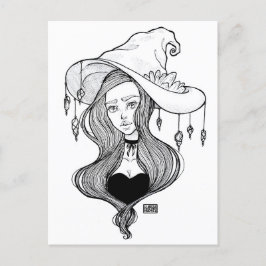Cartão Postal Crystal Witch, Impressão de Arte em outubro