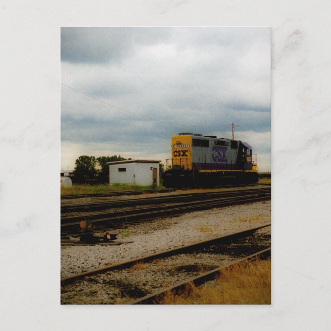 Cartão Postal CSX Railroad Dieesel Yard Engine Toledo, OH (Frente)