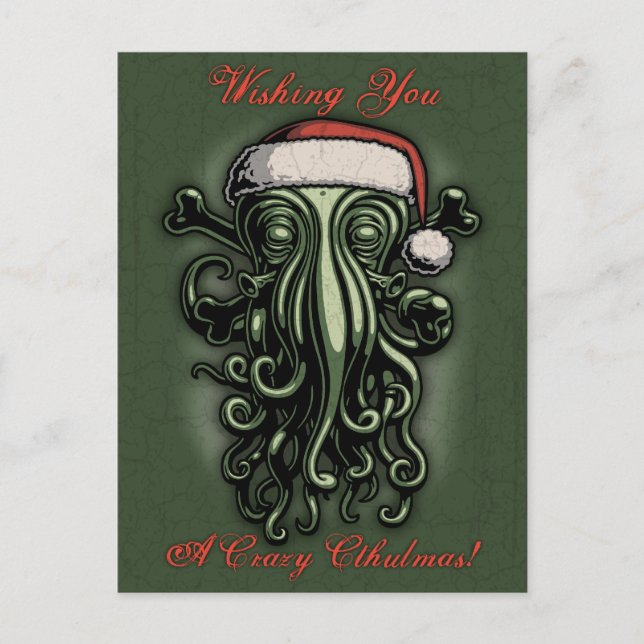 Cartão Postal Cthulhu Claus (Frente)