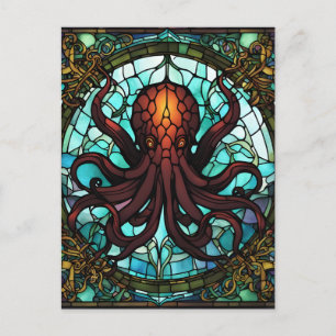Cartão Postal Cthulhu StainGlass